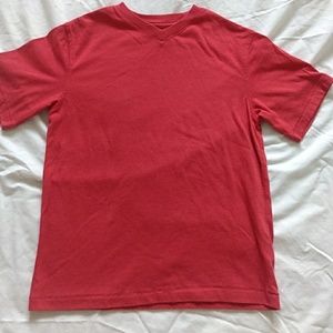 Red kids vneck t-shirt